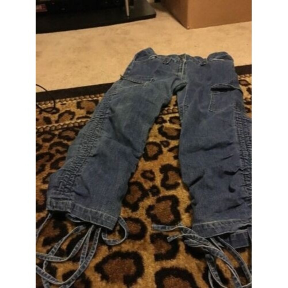 Erica Brooke Women's Capri Jeans Blue Pockets Size Large